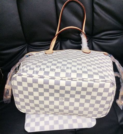 louis vuitton neverfull damier azur fake|Louis Vuitton damier azur backpack.